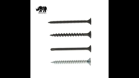 Standard Wood Screw with Balck Phosphated for Drywall